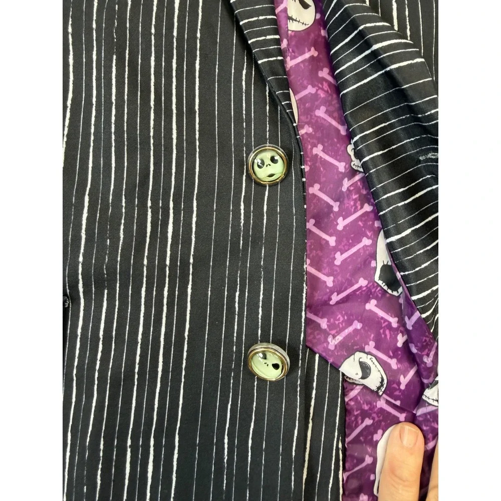 Disney Jack Skellington Nightmare Before Christmas Pinstripe Suit Set Mens XL